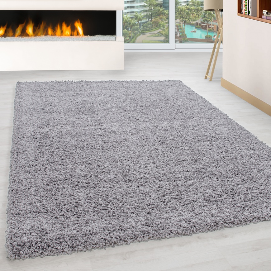 Life Shaggy Plain Lightgrey Rug